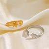Stainless Steel Cute Five Point Star Open Ring For Women Fashion Popular Ring Party Jewelry Acceessory Gift