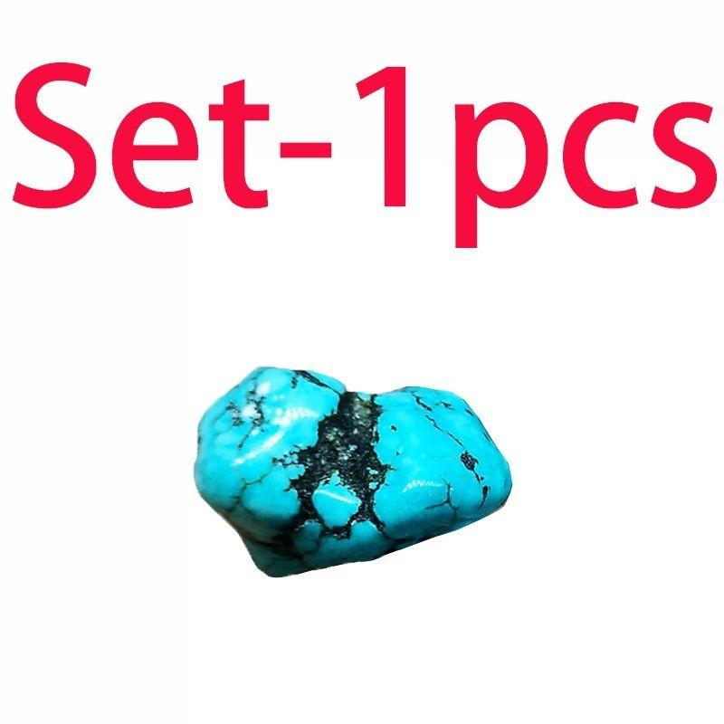 Изысканный 1 шт. Натуральный бирюзовый галтованный кристалл для духовности и медитации