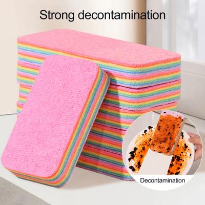 2шт радужная тряпка PVA Wrap Technology губка экологически чистая супер впитывающая чистящая губка