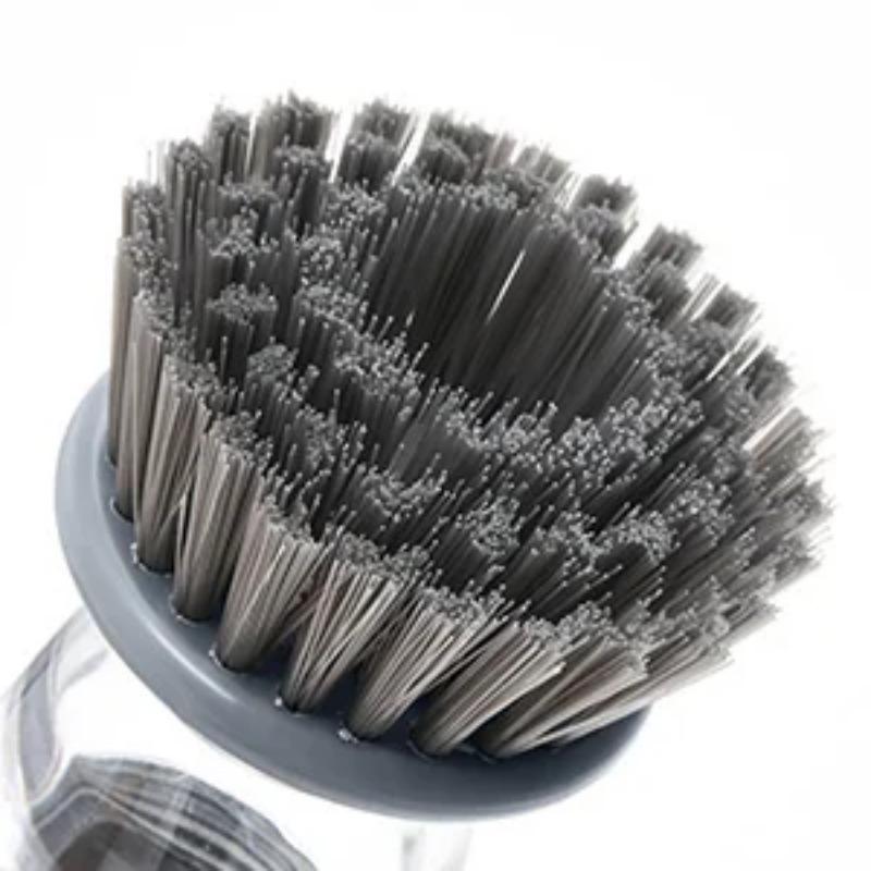 Набор из 2 щеток для мытья посуды с дозатором мыла, набор кухонных скребков для мытья посуды с поддоном для слива для мытья тарелок/кастрюль