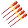 Uxcell 5 шт. 1000 В изолированная магнитная электрическая отвертка 6 мм x 150 мм крестовая отвертка для электрика CR-V