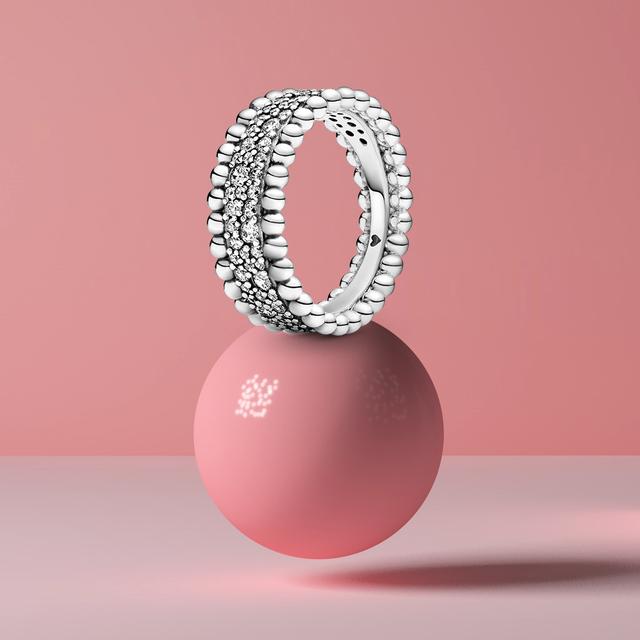 Модные 925 Серебряные Принцесса Тиара Корона Сверкающие Кольца Любовь Сердце Для Женщин Ювелирные Изделия Подарок На Годовщину