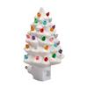 Christmas Tree Night Light with ON/Off Switch Christmas Decorative Tree Light Resin Xmas Tree Nightlight for Bedroom Living Room