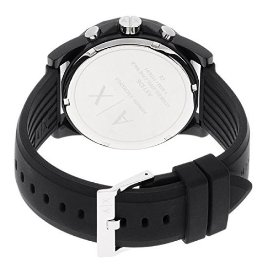 Armani Exchange Pair Watch Active Chronograph Black Rubber AX1326AX1326 с футляром для хранения [предмет]