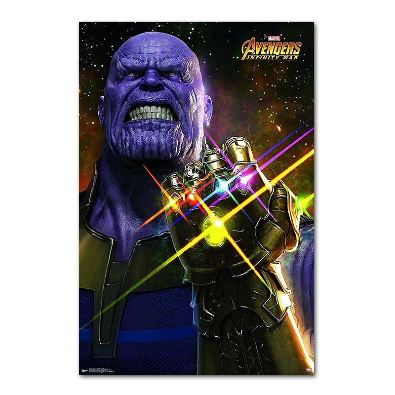 Роскошный плакат героя Marvel из шелковой ткани для декора спальни и кабинета