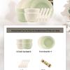 KANGMO Cream Style 16-Piece Ceramic Dinnerware Set
