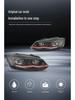 Фара в сборе для VW Polo 11-18: Двойной проектор, Динамический указатель поворота, Дневные ходовые огни