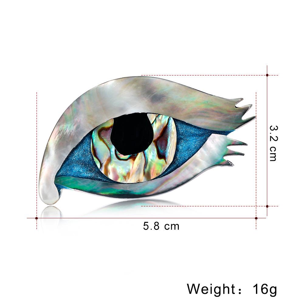 Blucome Модная высококачественная брошь в форме глаза, индивидуальная женская булавка в форме дикого морского ушка