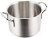 Commercial Murano Induction Half Body Pot 20cm IH Compatible Stainless Steel AHVA302 (No Lid) 18-8