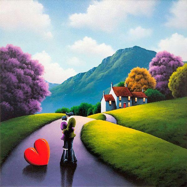 RUOPOTY Цифровая картина «сделай сам» Любовник Рисунок Картина Настенное искусство на холсте Цифровая ручная роспись Гостиная