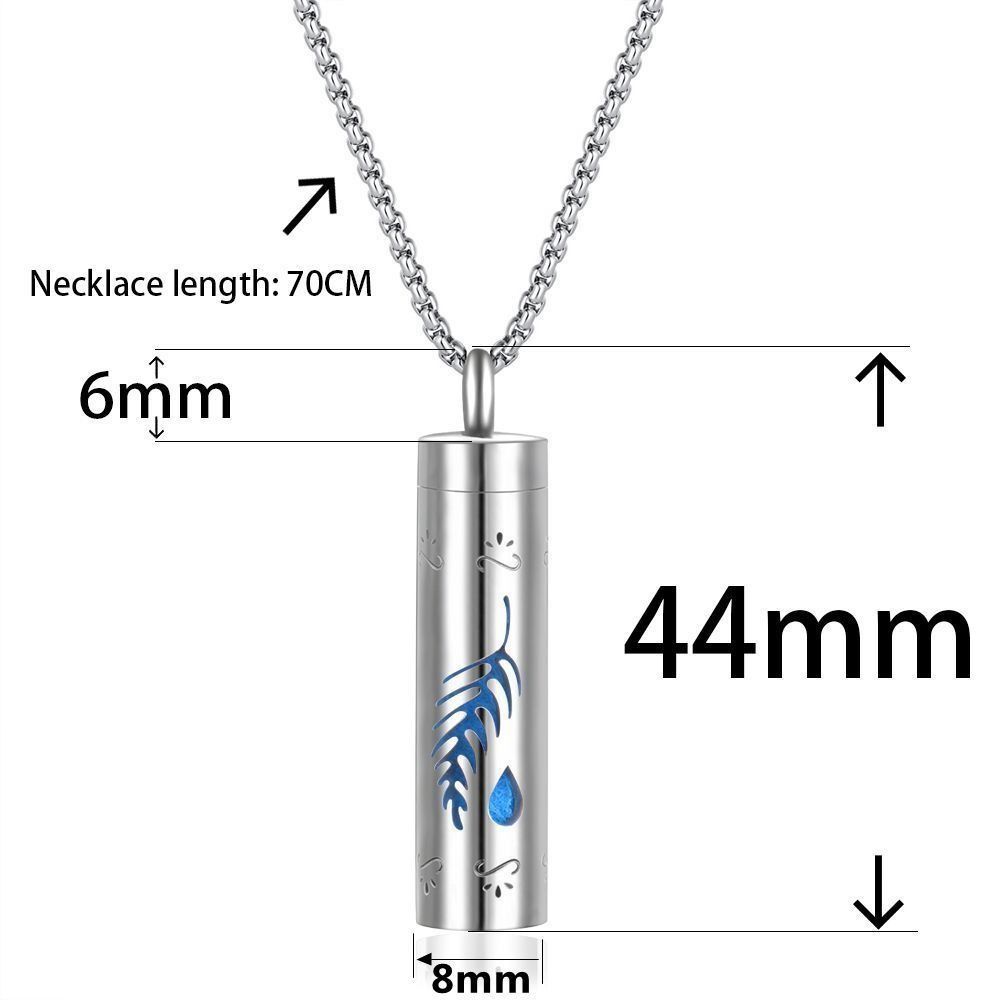 Aroma Jewelry Perfume Oils Necklace Silver Color Locket Perfume Necklace Jewelry Accessories