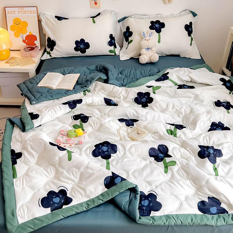 Детское летнее одеяло с рисунком фруктов, красочное одеяло для взрослых, механическая стирка, кружевное стеганое одеяло с цветочным рисунком, тонкие одеяла, крутые одеяла