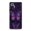 Арт Чехол-накладка Фиолетовая Бабочка для Redmi 14C 10C Note 15 14 13 12 10 11 K40 Pro Plus 5G Ударопрочный Мягкий ТПУ Корпус Fundas