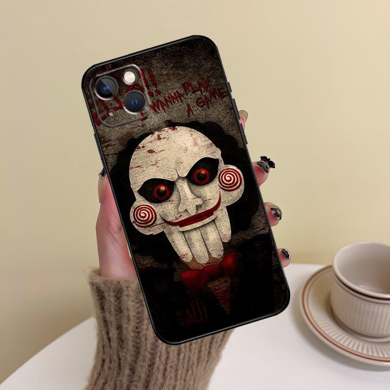 SAW Убийца Пила Хоррор Фильм Чехол для Телефона Для iPhone 15 14 Plus 11 12 13 16 Pro Max Mini 7 8 X XR XS Max Чехол