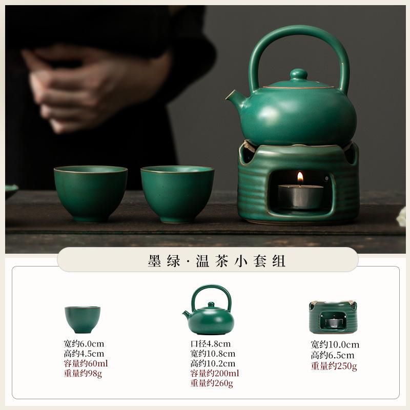 Household candle heating insulation base Chinese ceramic tea warmer winter tea warmer indoor teapot heating base
