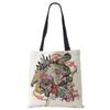 Painting Abstract Canvas Shoulder Bag Women Print Harajuku Casual Shopping Tote Bag Reusable Travel School Students Book Handbag