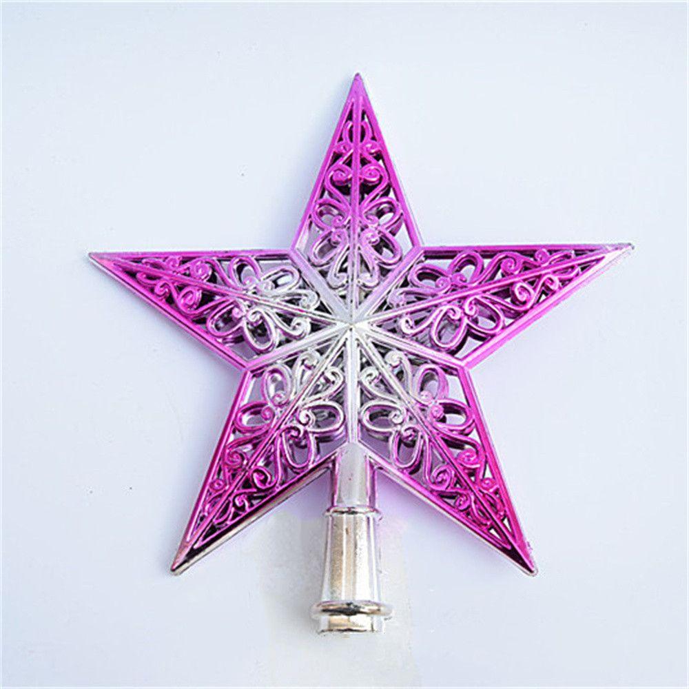 Рождественские украшения Пятиконечная звезда Верхушка для рождественской елки Звезда Верхушка для рождественской елки