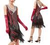 Women's Party Sexy Dress Fashion Solid Color Sequin Fringe Dress