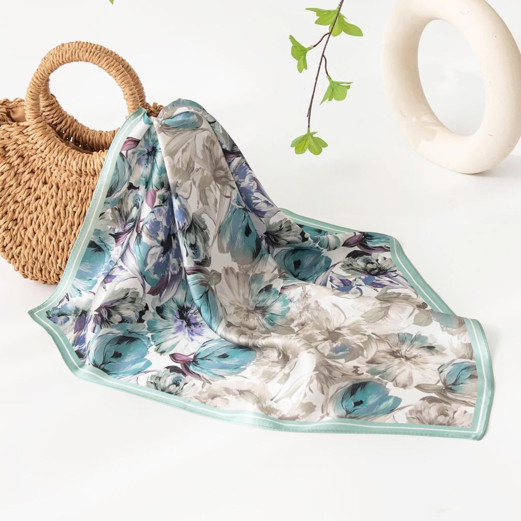 Новый весенний стиль шелковый шарф Mulberry маленький квадратный шарф шелковый высококачественный принт модный универсальный шарф