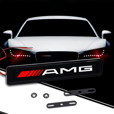 Светодиодная эмблема AMG на решетку радиатора капота автомобиля, декоративная подсветка, аксессуары для C180 E320 E400 E260 E300 W108 W124 W126 W140 W168 W169 W176