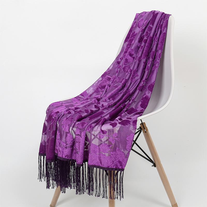 NEW Fashion Women Cut Flowers Hollow Lace Gradient Flower Silk Scarf Spring Shawls and Wraps Towel Femme Beach Sjaals