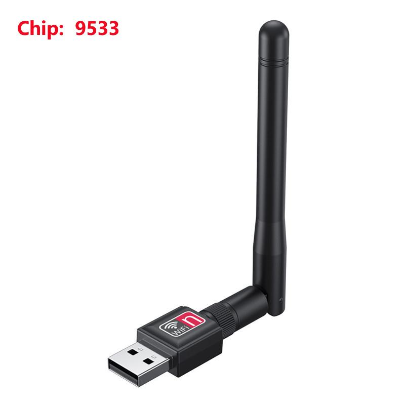 Мини 150 Мбит/с USB WiFi адаптер 2.4 ГГц беспроводная сетевая карта с антенной 2dbi 802.11 B /g/n USB 2.0 WiFi приемник LAN Dongle