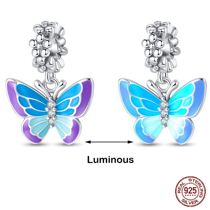 Copper Glow In The Dark Firefly Honeybee Star Charms Beads Fit Qikaola Original Bracelets Fine Diy Jewelry Gift