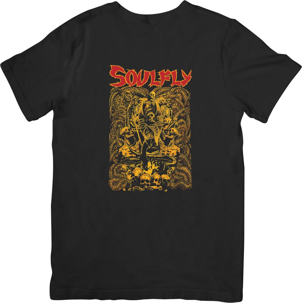 Soulfly music Vintage Retro Fit for Unisex women Quality Cotton TShirts