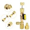 1 Комплект Для Хладагентов R22 R410A R134A R12 R32 Съемник Установщик Сердцевины Клапана Комплект Инструментов Для Клапанов Шредера С Портами 1/4" и 5/16"