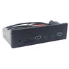 Панель для оптического привода 5,25 дюйма USB 3.2 Gen 1 с HD Audio, USB-A, USB-C и кардридером SD/TF