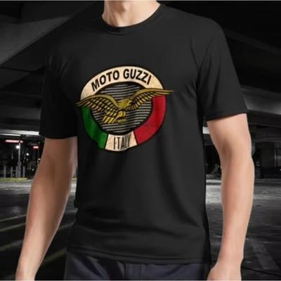 Мотоциклы Италия Moto Guzzi Активная футболка унисекс смешная американская для мужчин одежда женские футболки высокое качество 100% хлопок