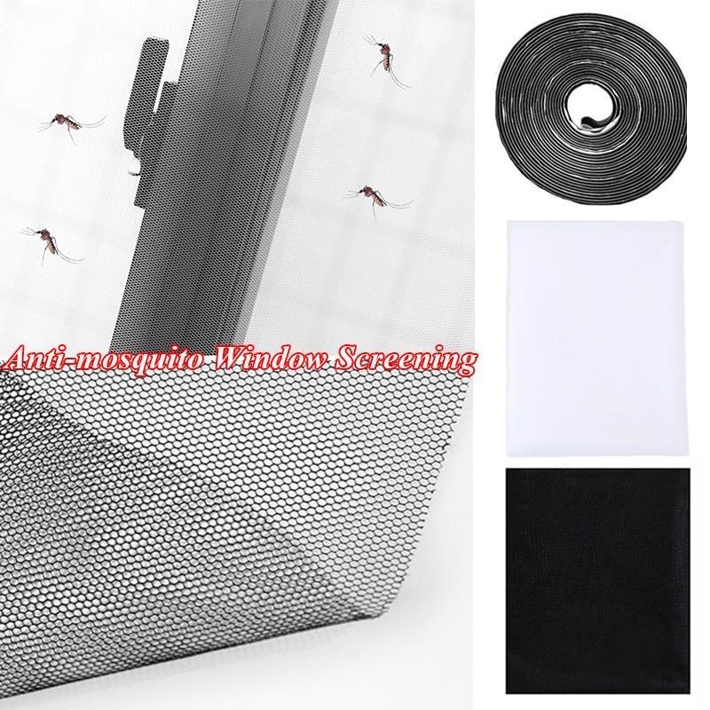 Противомоскитная сетка от мух, оконная сетка, самоклеящаяся сетка от комаров, насекомых, летающих насекомых, занавески для окон, домашняя защита