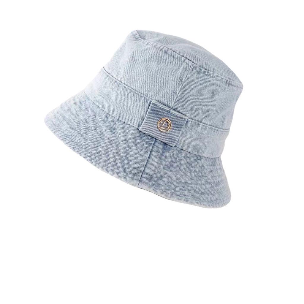 Джинсовая шляпа-ведро женская интернет-знаменитость мода простая солнцезащитная шляпа для раковины стираная старая шляпа от солнца мужская