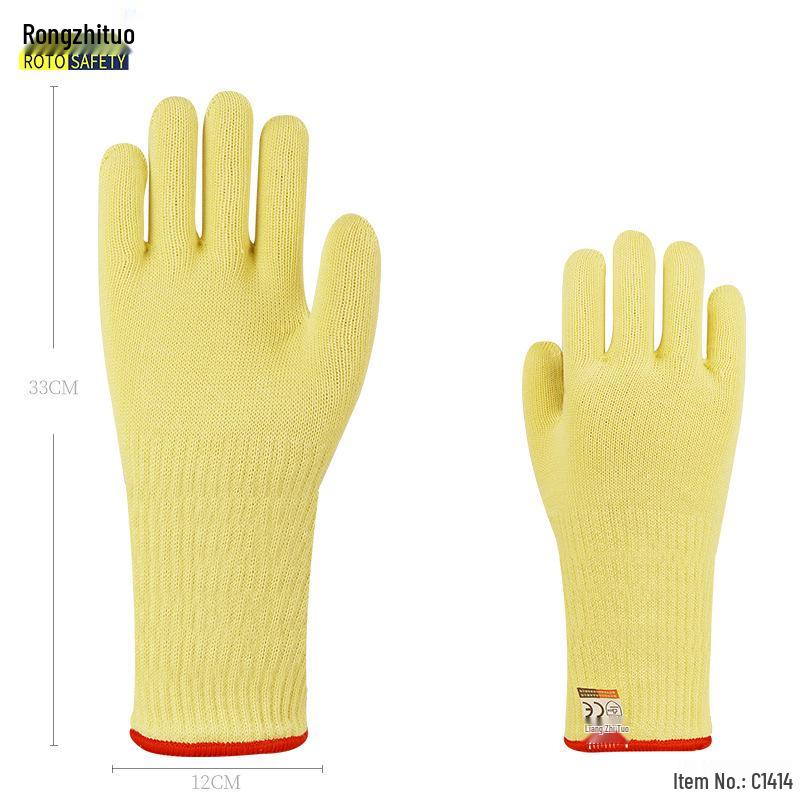 Огнеупорные Термостойкие Гибкие Арамидные Перчатки - Защита от Высоких Температур и Порезов