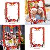 Christmas Party Photo Booth Props With Paper Frame For Adults And Kids Festive Decor