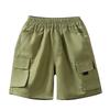Летние повседневные модные брюки-карго для мальчиков, удобные дышащие свободные спортивные шорты для подростков, весенне-летние детские повседневные короткие брюки
