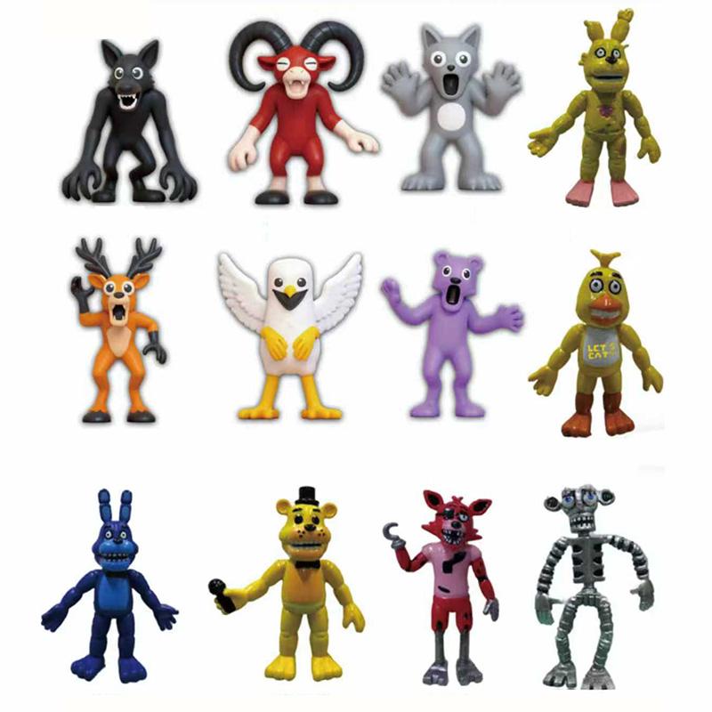 99 ночей в лесу Фигурки Фигурки Фигурка Цапля Коза Волк Олень 99 ночей в лесу Фигурка Пластиковые игрушки Подарки