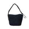Autumn And Winter Rhombus Cotton Bag Tote Bag Women'S Casual College Student Commuter Bag Shoulder Bag Soft Down Messenger Bag