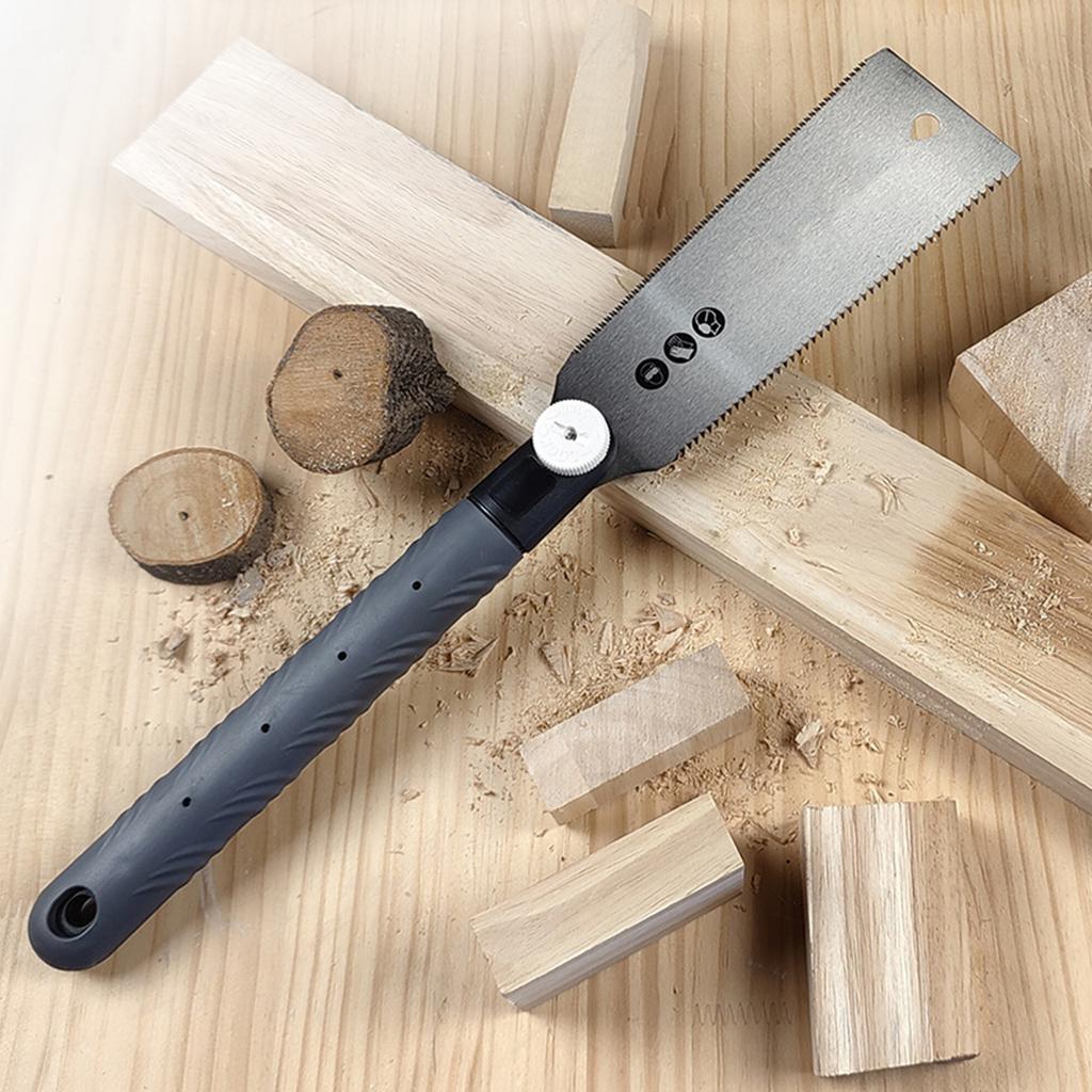 SK5 Двусторонняя японская ручная пила с резиновой ручкой Ножовка по дереву Пила с вытягиванием Гибкая торцовочная пила Инструмент для быстрой резки