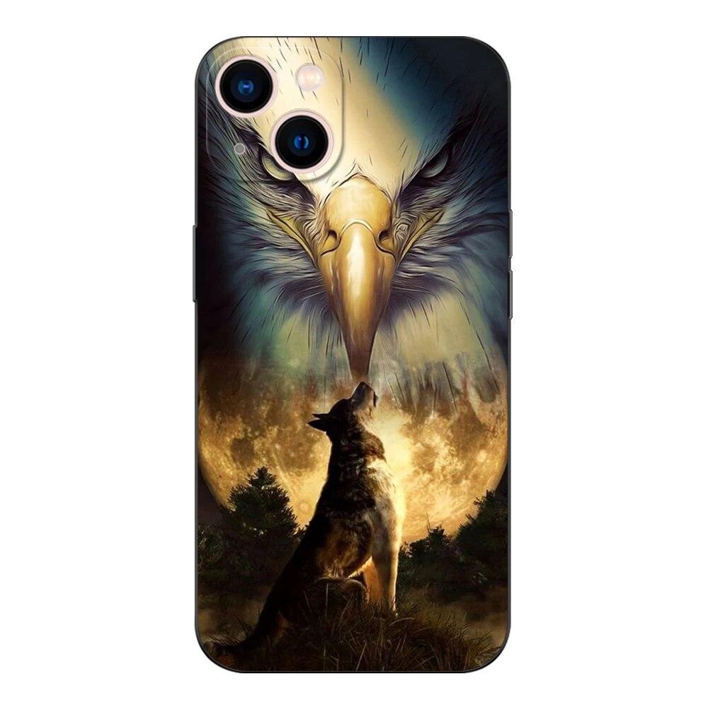 Чехол для телефона Eagle для iPhone Samsung Galaxy Redmi Xiaomi Oppo OnePlus Note SA 7 8 9 10 11 12 13 14 20 21 22 23 53 54 Pro Max Plus Ultra TPU Soft