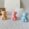 3D свитер Мишка с сердцем Свеча Силиконовая форма DIY Животное Медведь Мыло Гипс Смола Поделки Цементная форма Ручной инструмент для изготовления кубиков льда