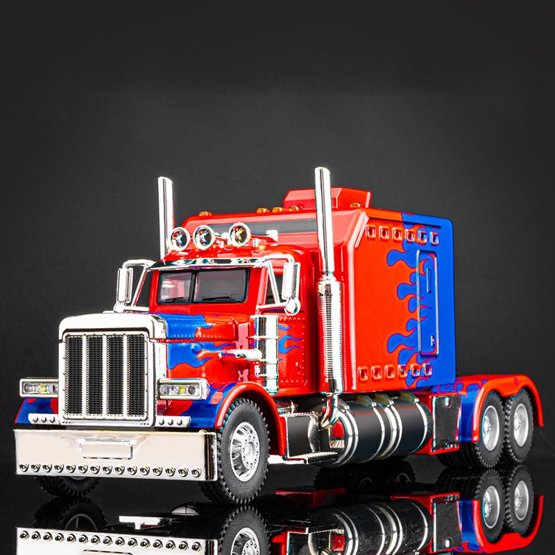 1/24 Peterbilt 389 Седельные тягачи Грузовик Сплав Американский Мускул Грузовик Модель Игрушка Литой Металл Звук и Свет Машина Игрушка для Детей Транспортное средство