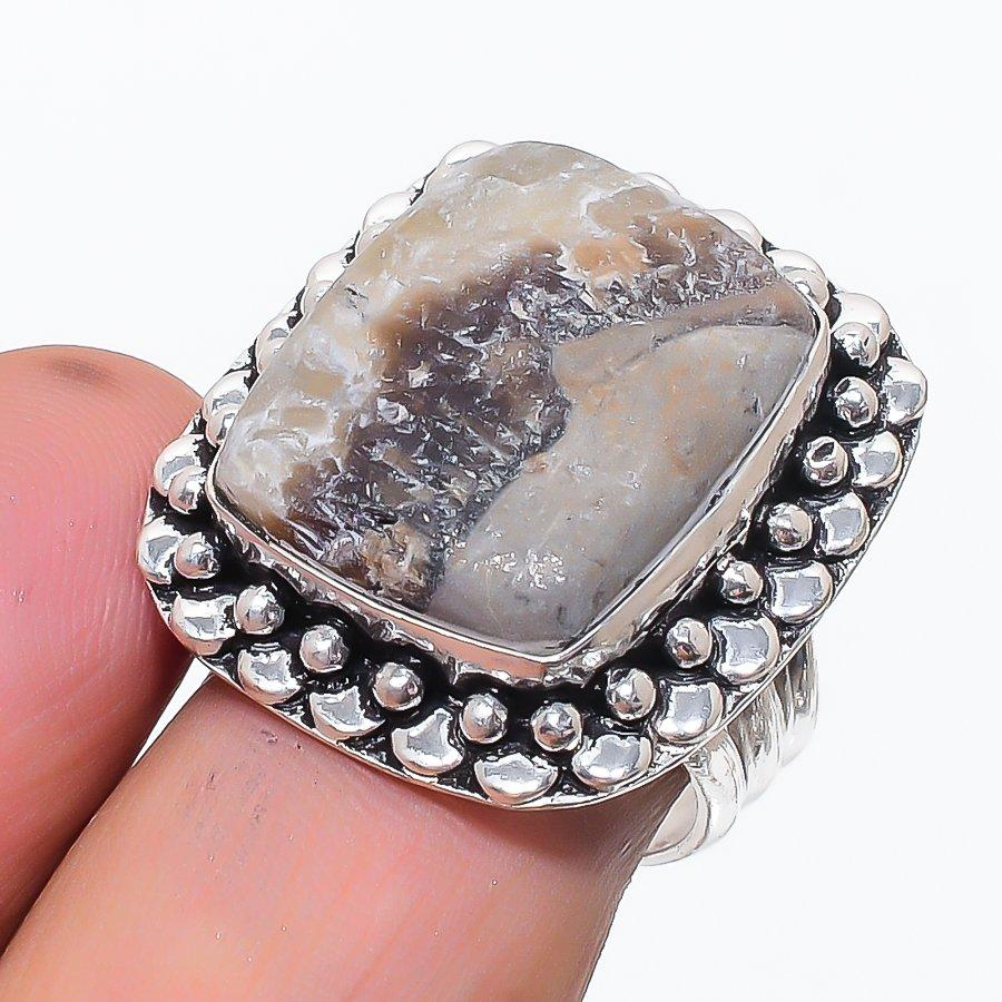 Septerian Stone Gemstone 925 Sterling Silver Jewelry Ring Size 8