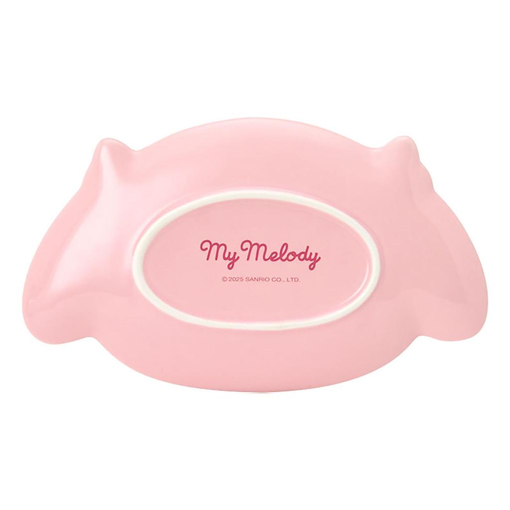 Sanrio My Melody Face and Dryer 142298 Plate, Microwave, Dishwasher, Safe,
