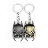 Movie Super Hero Mask Logo Keychain Key Holder Pendant Charm Cosplay Jewelry Birthday Gift Drop-ship