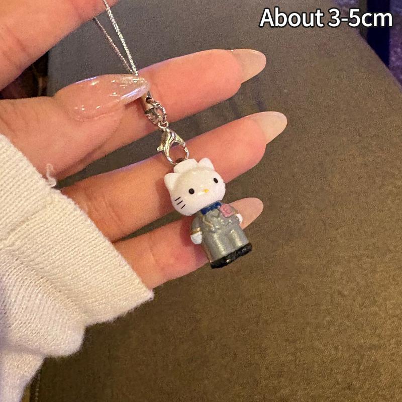 1 ИЛИ 10 ШТУК Sanrio Hello Kitty Брелоки Шоколадный Гриб Хеллокитти Японские Шармы Y2K Цепочка для Телефона Украшение Подвеска Подарок для Девочек