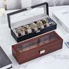 1 шт., многослотовый ретро-декор для дома, идеальный выбор для подарков, коробка для хранения часов, винтажная искусственная кожа, большая емкость