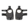 2 шт. Поворотные кулаки латунные черные передние поворотные кулаки внутренние крышки для Capra для SCX10 III 1/10