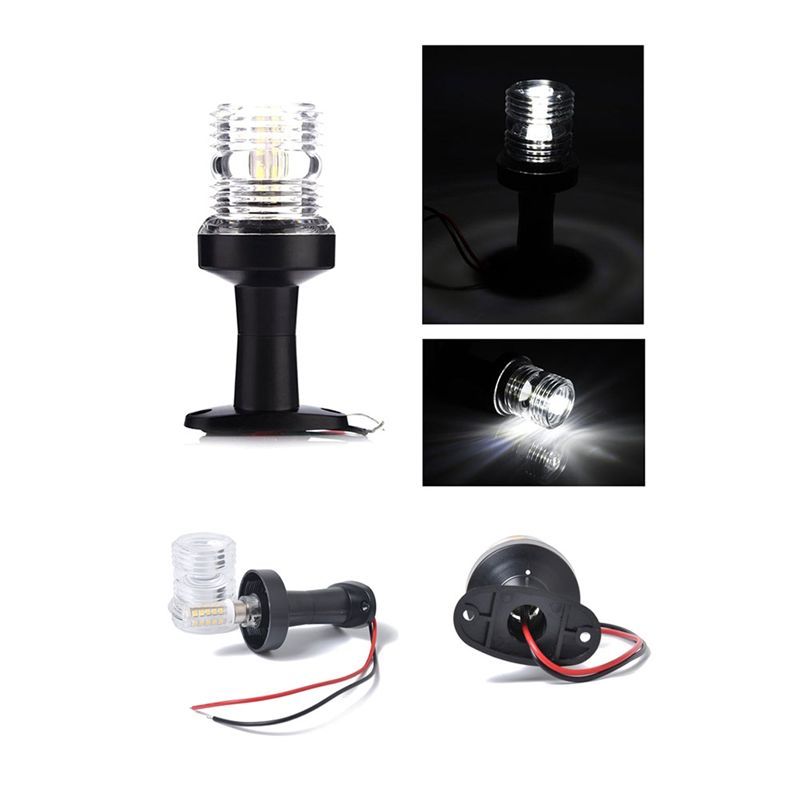 A16P-Stern Light 12V Marine Boat All-Round Anchor 360 Degree LED Navigation Light Boat Sailing Light
