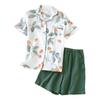 Летний короткий двойной цветочный пот Нежный наборе [GDenFrog] Женская пижама, Домашняя одежда, Рукава, Шорты, Домашняя одежда, Марля, Хлопок, Узор, Прохладный,